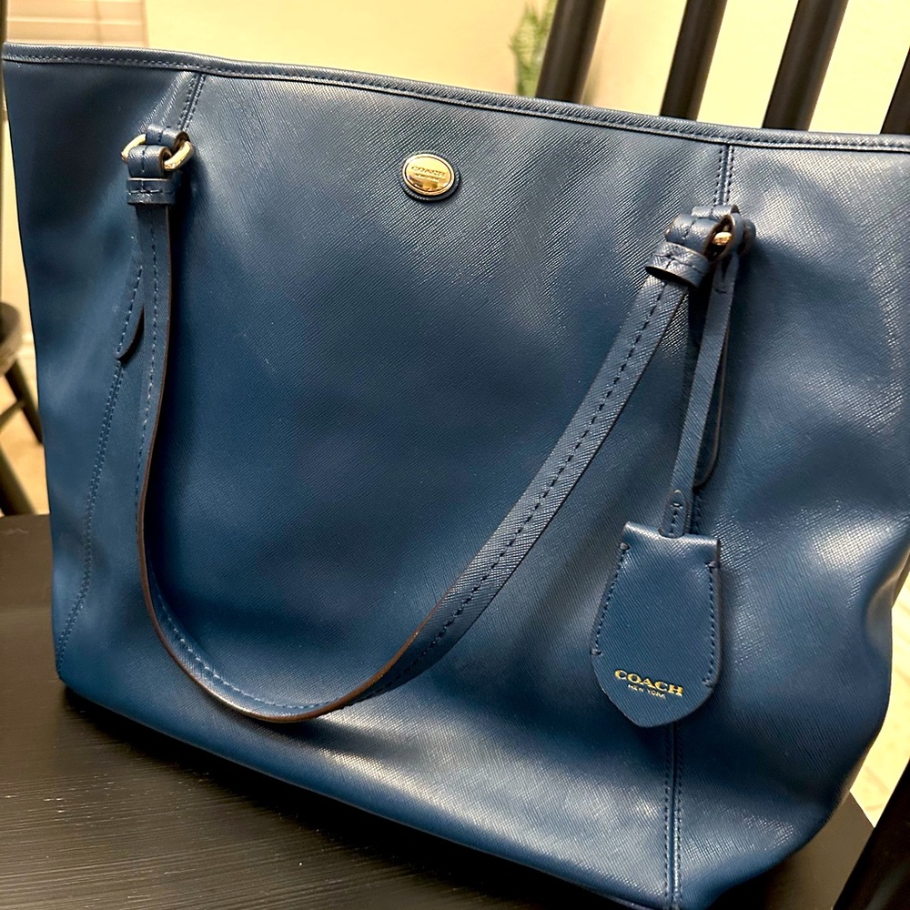 Coach Tote Bag in turquoise